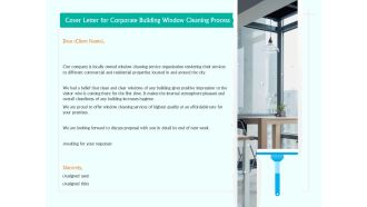 Cover Letter For Corporate Building Window Cleaning Process Ppt Portfolio Sample PDF