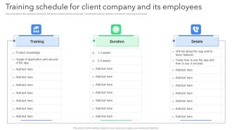 Creating Mobile Application For Android Training Schedule For Client Company And Its Employees Download PDF