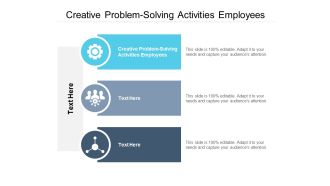 Creative Problem Solving Activities Employees Ppt PowerPoint Presentation Gallery Model Cpb Pdf
