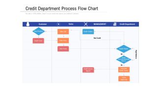 Credit Department Process Flow Chart Ppt PowerPoint Presentation Gallery Summary PDF