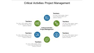 Critical Activities Project Management Ppt PowerPoint Presentation Show Design Inspiration Cpb Pdf
