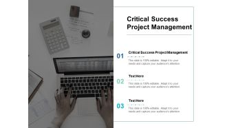 Critical Success Project Management Ppt PowerPoint Presentation Styles Pictures Cpb