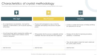 Crystal Methods In Agile Framework Characteristics Of Crystal Methodology Download PDF