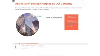 Cultural Integration In Company Assimilation Strategy Adapted By Our Cultural Integration In Company Ppt PowerPoint Presentation Summary Slideshow PDF