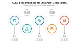 Curved Roadmap Slide For Equipment Depreciation Ppt PowerPoint Presentation File Portrait PDF