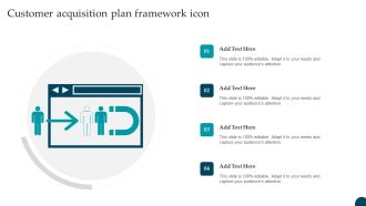 Customer Acquisition Plan Framework Icon Rules PDF