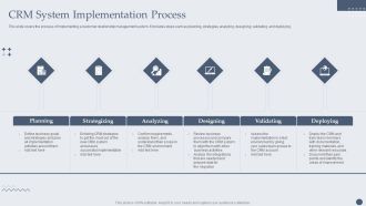 Customer Relationship Management Software CRM System Implementation Process Brochure PDF