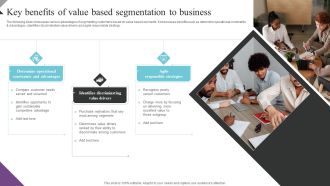 Customer Segmentation And Behavioral Analysis Key Benefits Of Value Based Slides PDF