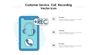 Customer Service Call Recording Vector Icon Ppt PowerPoint Presentation Model Graphics Pictures PDF