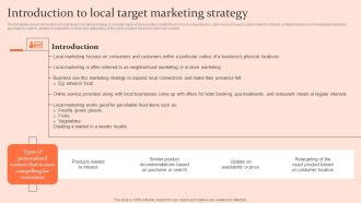 Customised Advertising Strategies Introduction To Local Target Marketing Portrait PDF