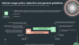 Cybersecurity Guidelines IT Internet Usage Policy Objective And General Guidelines Elements PDF