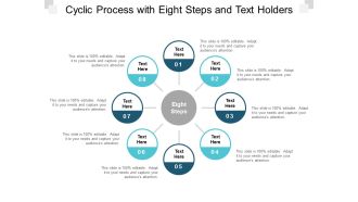 cyclic process with eight steps and text holders ppt powerpoint presentation portfolio design inspiration