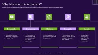 DLT Technology Why Blockchain Is Important Ppt Styles Clipart Images PDF