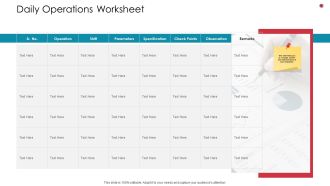 Daily Operations Worksheet Business Analysis Method Ppt Slides Background Designs PDF