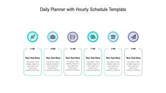 Daily Planner With Hourly Schedule Template Ppt PowerPoint Presentation Inspiration Guidelines PDF