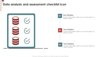 Data Analysis And Assessment Checklist Icon Rules PDF