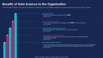 Data Analytics IT Benefits Of Data Science To The Organization Ppt Inspiration Graphics Example PDF