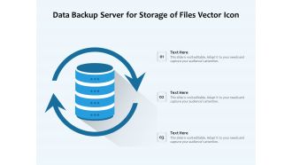 Data Backup Server For Storage Of Files Vector Icon Ppt PowerPoint Presentation File Vector PDF