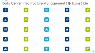 Data Center Infrastructure Management IT Icons Slide Download PDF