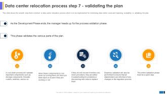 Data Center Migration For Informa Data Center Relocation Process Step 7 Validating Plan Elements PDF