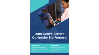 Data Center Services Contractor Bid Proposal Example Document Report Doc Pdf Ppt