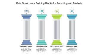 Data Governance Building Blocks For Reporting And Analysis Ppt PowerPoint Presentation Gallery Example PDF