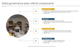 Data Governance Plan Critical Components Ppt Slides Guidelines PDF