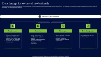 Data Lineage Methods Data Lineage For Technical Professionals Ideas PDF