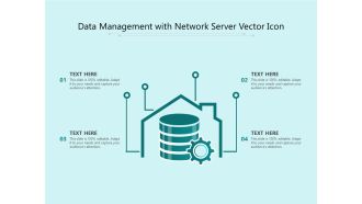 Data Management With Network Server Vector Icon Ppt PowerPoint Presentation File Images PDF