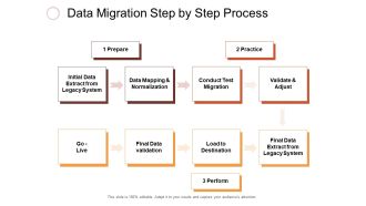 Data Migration Step By Step Process Ppt PowerPoint Presentation Show Styles