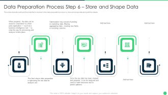 Data Preparation Process Step 6 Store And Shape Data Slides PDF