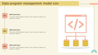Data Program Management Model Icon Information PDF