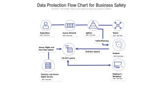 Data Protection Flow Chart For Business Safety Ppt PowerPoint Presentation Icon Example File PDF