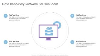 Data Repository Software Solution Icons Template PDF