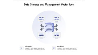 Data Storage And Management Vector Icon Ppt PowerPoint Presentation Gallery Introduction PDF
