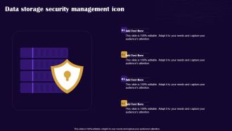 Data Storage Security Management Icon Professional PDF