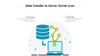 Data Transfer To Server Vector Icon Ppt PowerPoint Presentation File Example File PDF