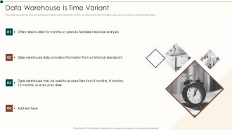 Data Warehouse Implementation Data Warehouse Is Time Variant Elements PDF