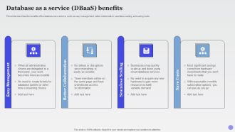 Database As A Service Dbaas Benefits Xaas Cloud Computing Models Ppt PowerPoint Presentation Infographic Template Structure PDF