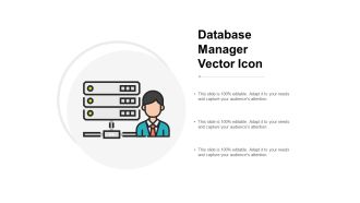 Database Manager Vector Icon Ppt PowerPoint Presentation Professional Slide Download