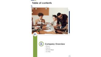 Debt Management Process Research Proposal Table Of Contents One Pager Sample Example Document