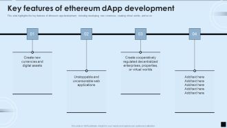Decentralized Applications IT Key Features Of Ethereum Dapp Development Introduction PDF