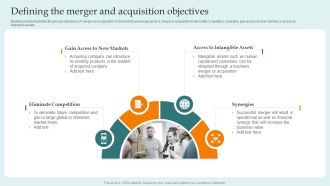 Defining The Merger And Acquisition Objectives Guide For Successful Merger And Acquisition Guidelines PDF