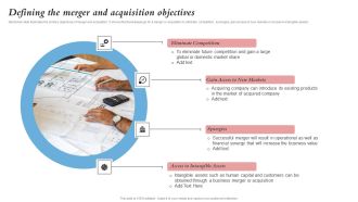 Defining The Merger And Acquisition Objectives Merger And Integration Procedure Playbook Structure PDF