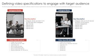 Defining Video Specifications To Engage With Target Audience Inspiration PDF