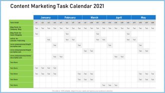 Definitive Guide Creating Content Strategy Content Marketing Task Calendar 2021 Download PDF