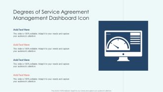 Degrees Of Service Agreement Management Dashboard Icon Formats PDF