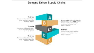 Demand Driven Supply Chains Ppt PowerPoint Presentation Background  Cpb