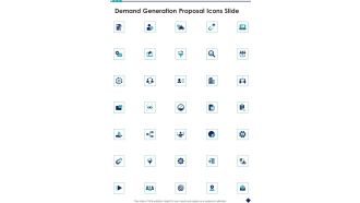 Demand Generation Proposal Icons Slide One Pager Sample Example Document