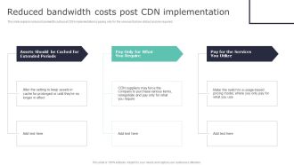 Deploying Content Distribution Network System Reduced Bandwidth Costs Post CDN Portrait PDF